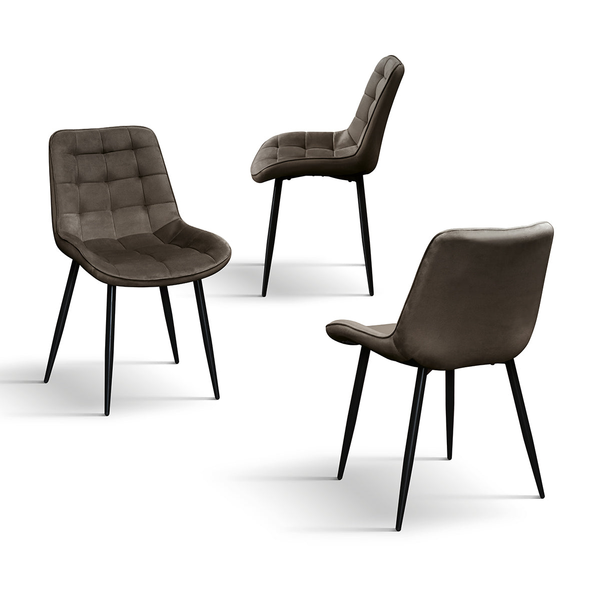 Sedia Velvet Marrone