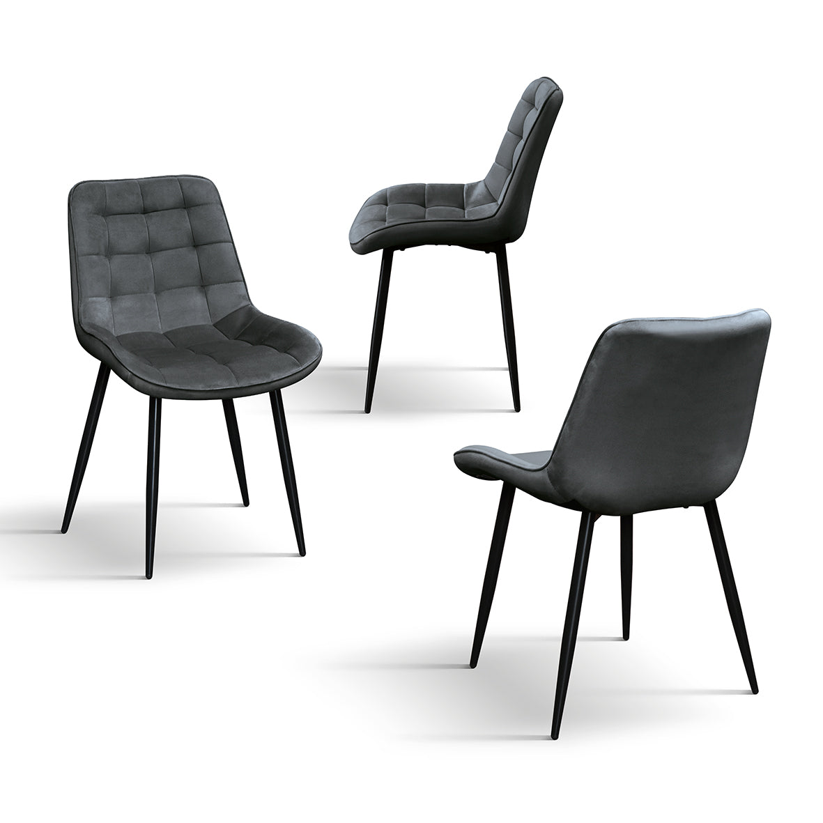 Sedia Velvet Grigio