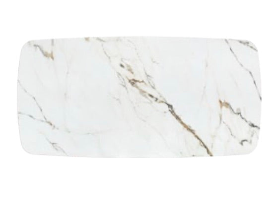 Tavolo Allungabile Aurelia – Ceramica Marmo e Champagne