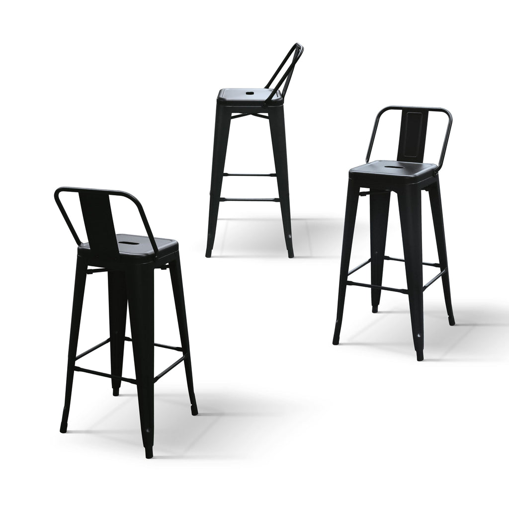 Sgabello Tolone Alto Nero