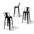 Sgabello Tolone Alto Nero