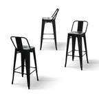 Sgabello Tolone Alto Nero
