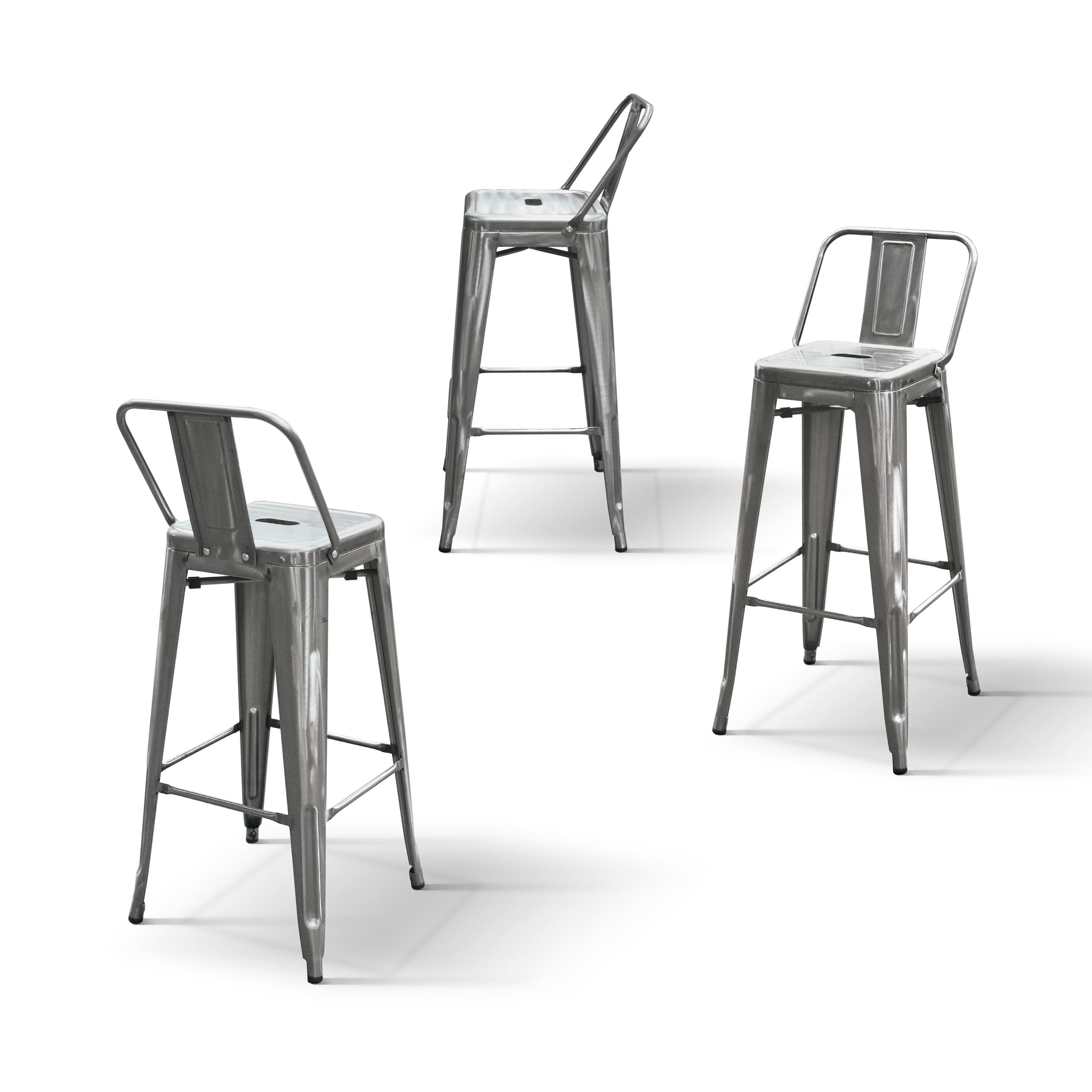 Sgabello Tolone Alto Grigio