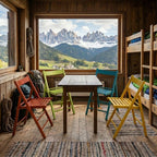 4 Sedie Pieghevoli in Legno