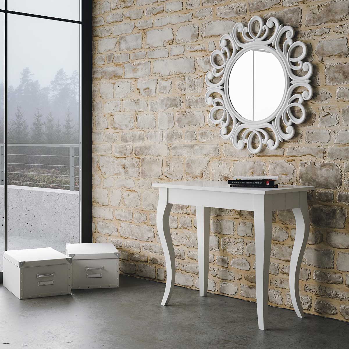 Consolle Allungabile Olanda - Bianco Frassino 1
