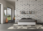 Letto Nuamo Contenitore Doppia Alzata Bianco Frassino frontale