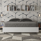 Letto Nuamo Contenitore Bianco Frassino frontale