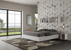 Letto Nuamo Contenitore Doppia Alzata Bianco Frassino laterale