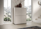 Credenza Alta Lumina 4 Ante - Cashmere