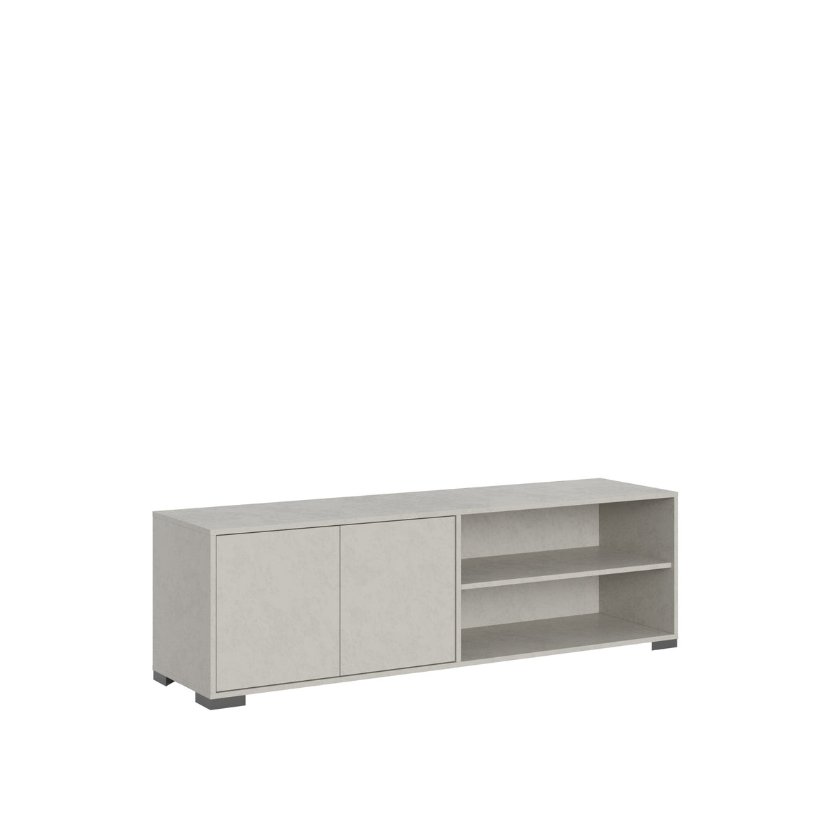 Porta TV Lumina 2 Ante e Vano a Giorno - Cashmere