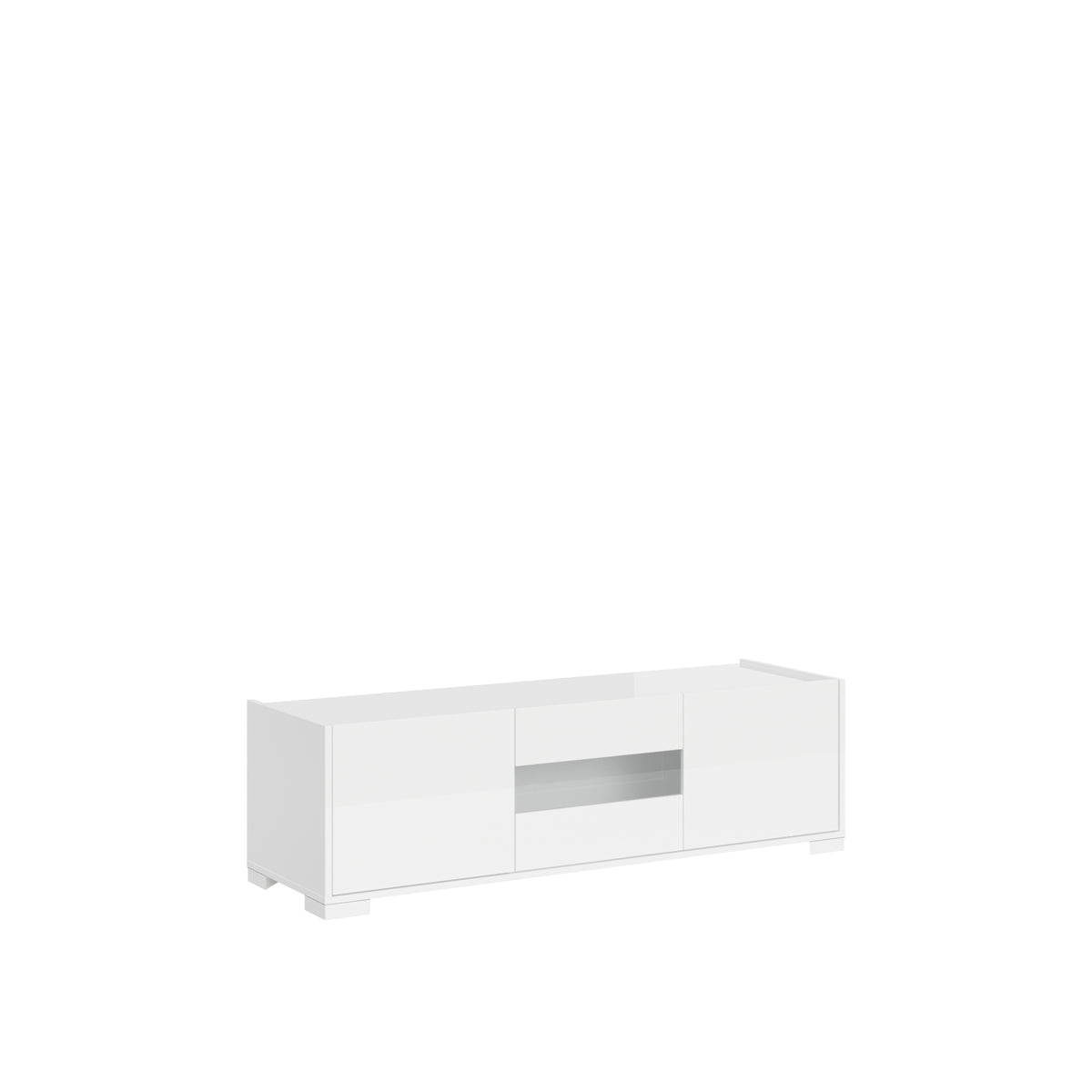 Porta TV Riflesso 3 Ante - Bianco Lucido