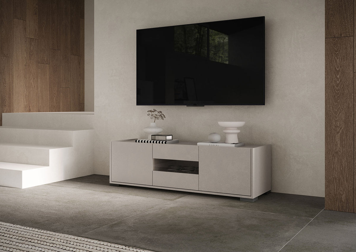 Porta TV Riflesso 3 Ante - Cashmere