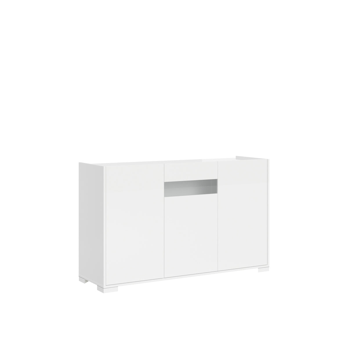 Madia Riflesso 3 Ante - Bianco Lucido