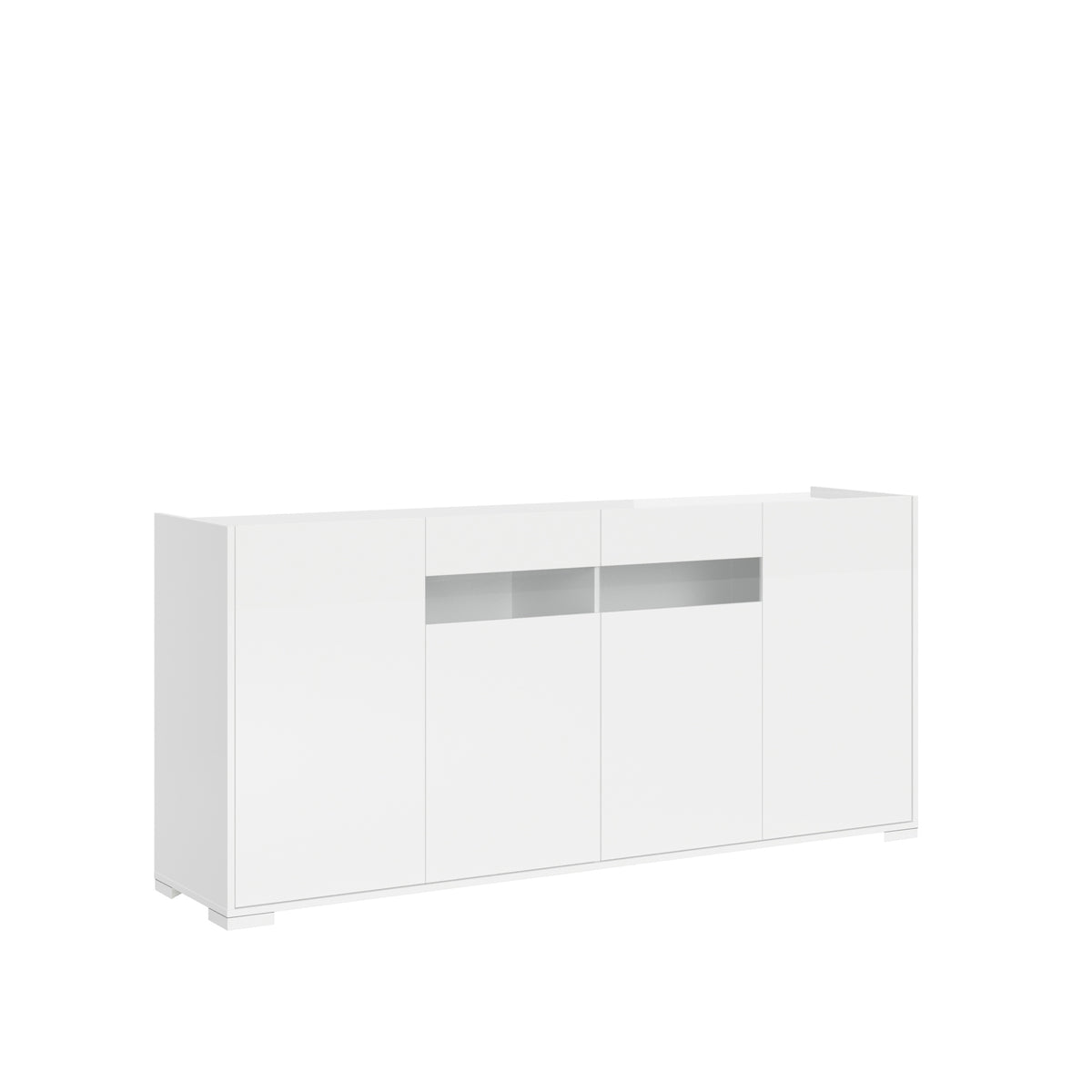 Madia Riflesso 4 Ante - Bianco Lucido