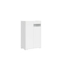 Credenza Alta Riflesso 2 Ante - Bianco Lucido