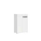 Credenza Alta Riflesso 2 Ante - Bianco Lucido