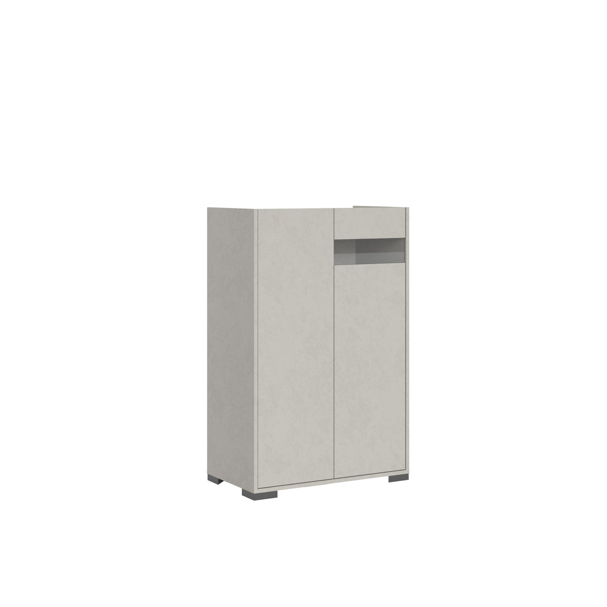 Credenza Alta Riflesso 2 Ante - Cashmere