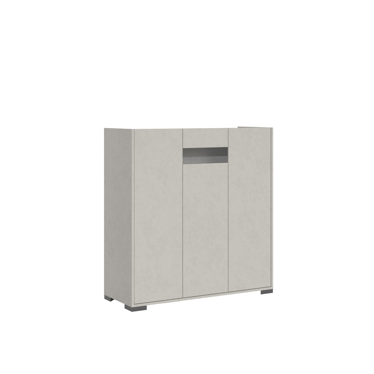 Credenza Alta Riflesso 3 Ante - Cashmere