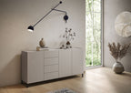 Madia Solaria 3 Ante e 4 Cassetti - Cashmere
