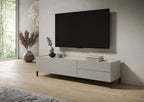 Porta TV Solaria 1 Ribalta e 2 Cassetti - Cashmere