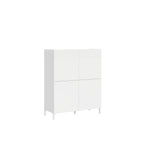 Credenza Alta Solaria 4 Ante - Bianco Lucido