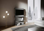Porta TV Loki B - Antracite Spatolato