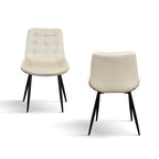 Sedia Velvet Beige - ambientata in sala da pranzo