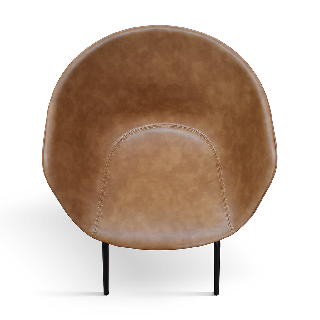 Poltroncina Cuneo Cammello - vista laterale