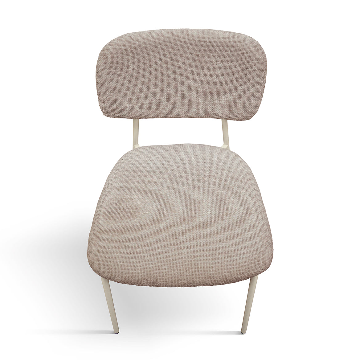 Sedia Lino Beige - vista laterale