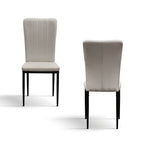 Sedia Ester Beige - vista frontale e retro