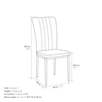 Sedia Ester Beige - schema misure