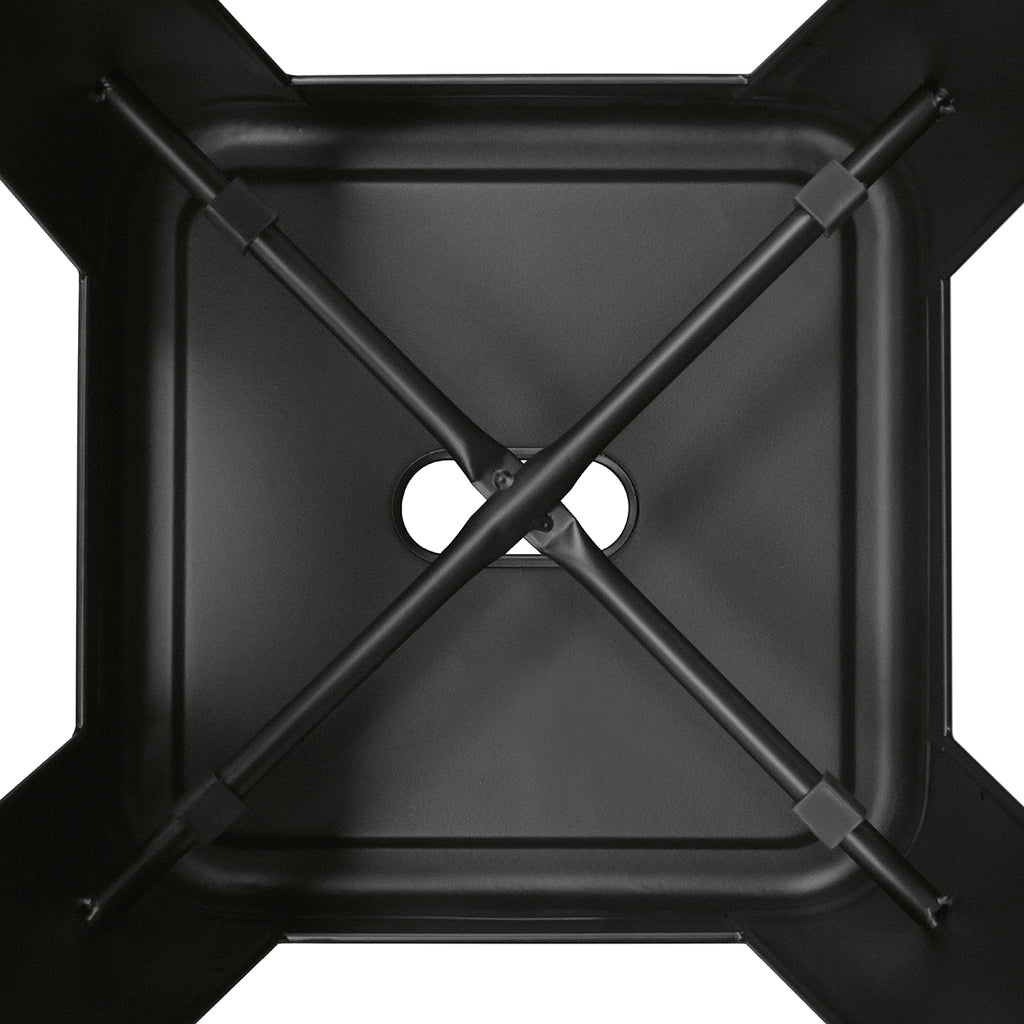 Sgabello Tolone Basso Nero - dettaglio struttura sottosedile