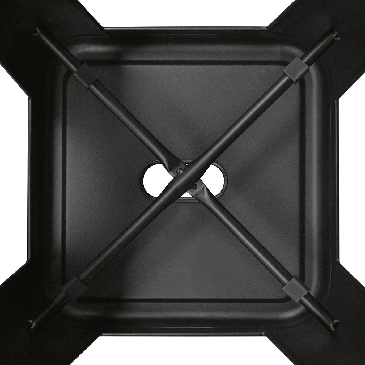 Sgabello Tolone Basso Nero - dettaglio struttura sottosedile