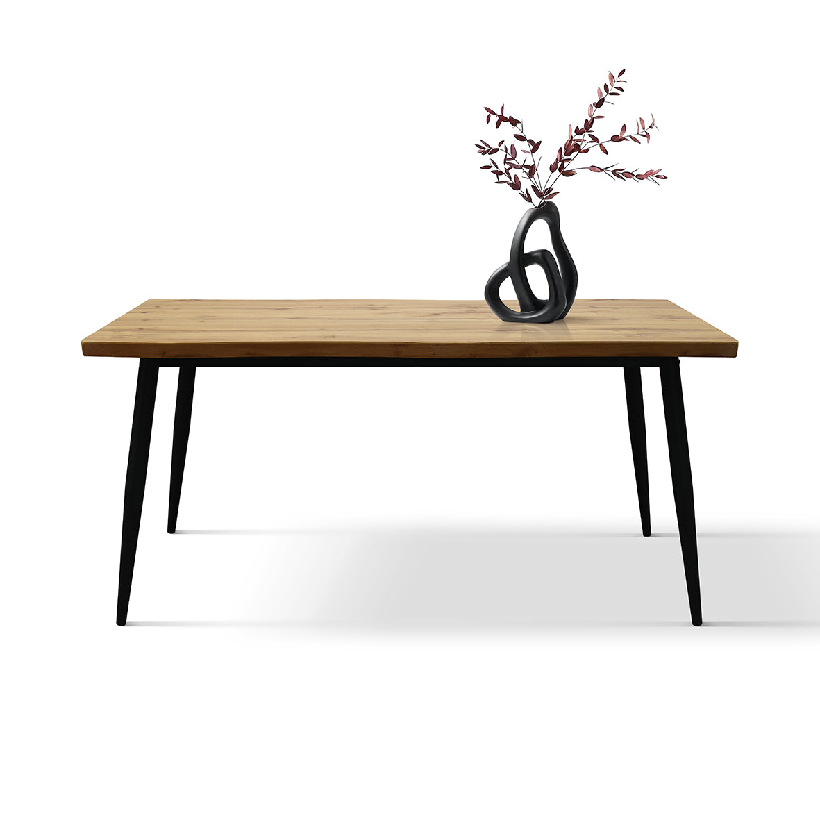 Set da Pranzo Venere – Rovere e Tessuto Grigio