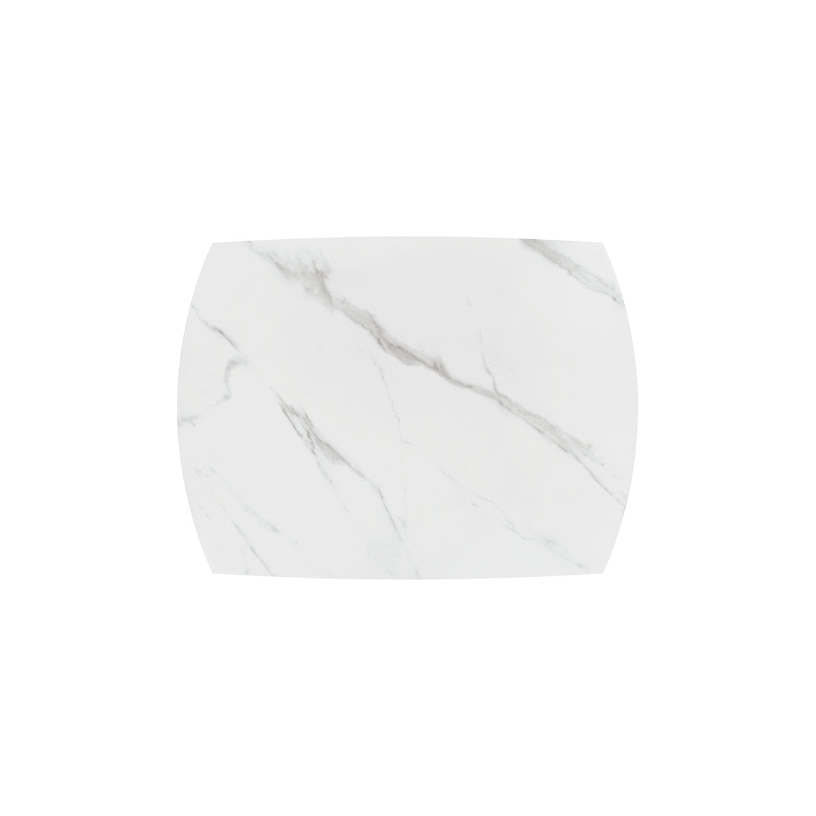 Lyra Extendable Round Table – Statuario White and Black Ceramic