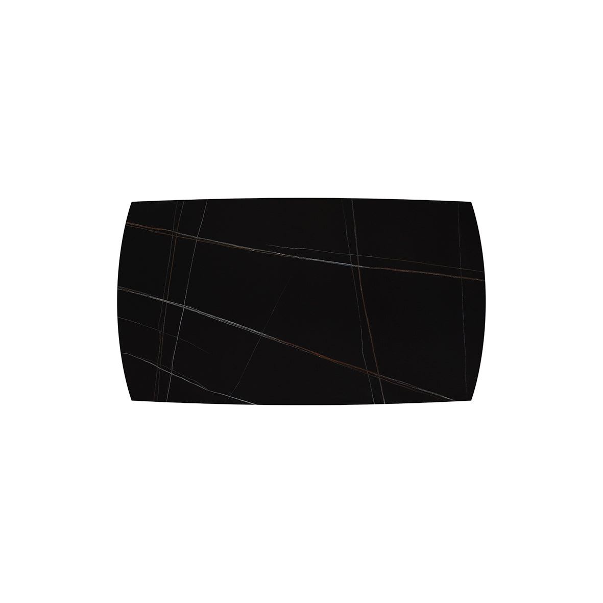 Vesper Extendable Table – Black Ceramic and Black Metal