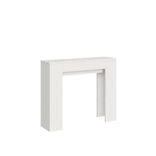 Consolle Allungabile Slick 90×25/181 cm - Bianco Frassino