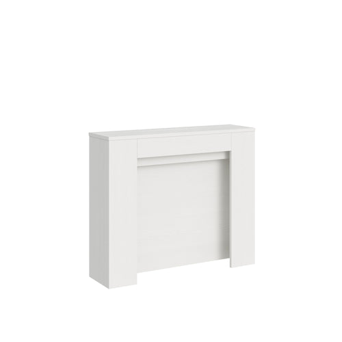 Consolle Allungabile Kiba 90×25/211 cm - Bianco Frassino