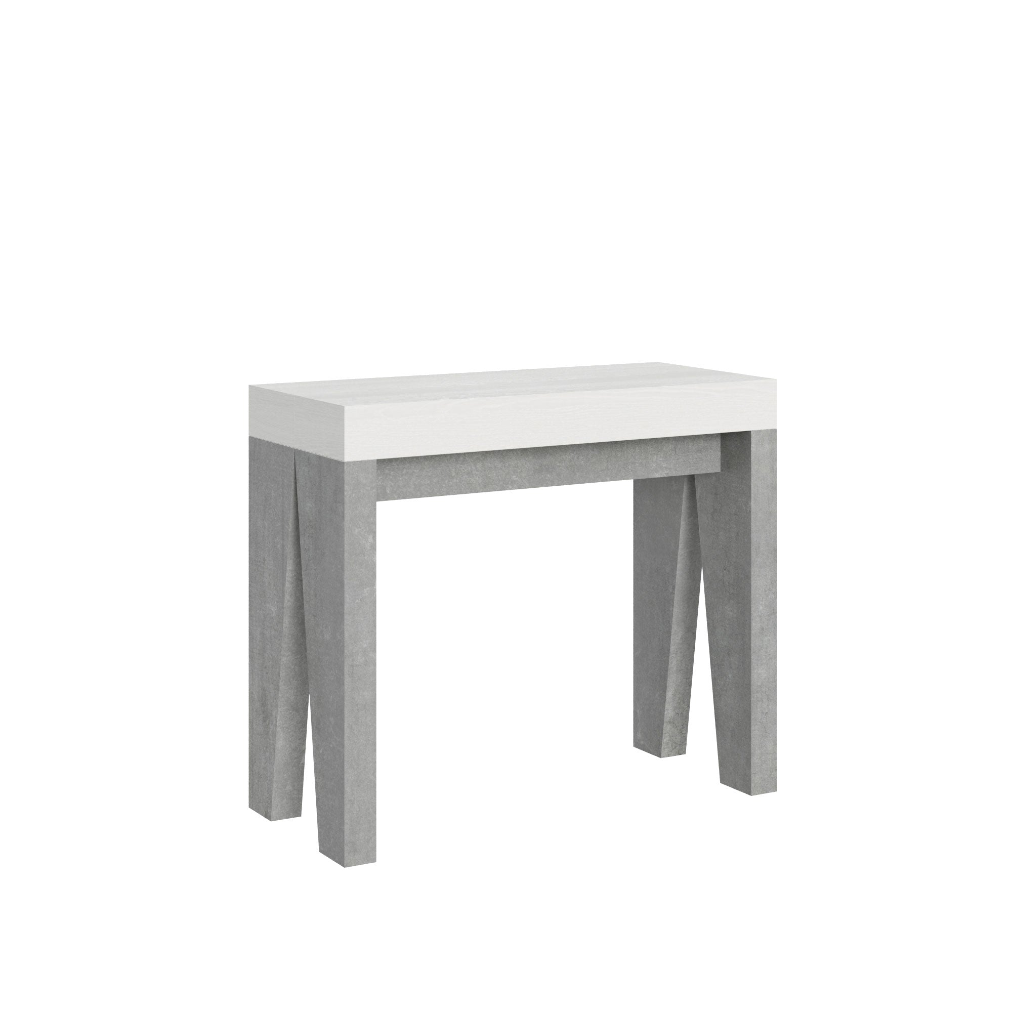 Naxy Mix piano Bianco Frassino gambe Cemento
