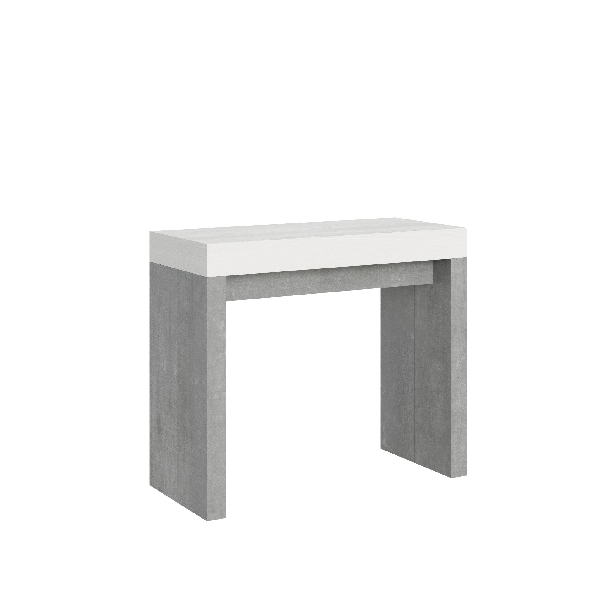Roxell Mix piano Bianco Frassino gambe Cemento