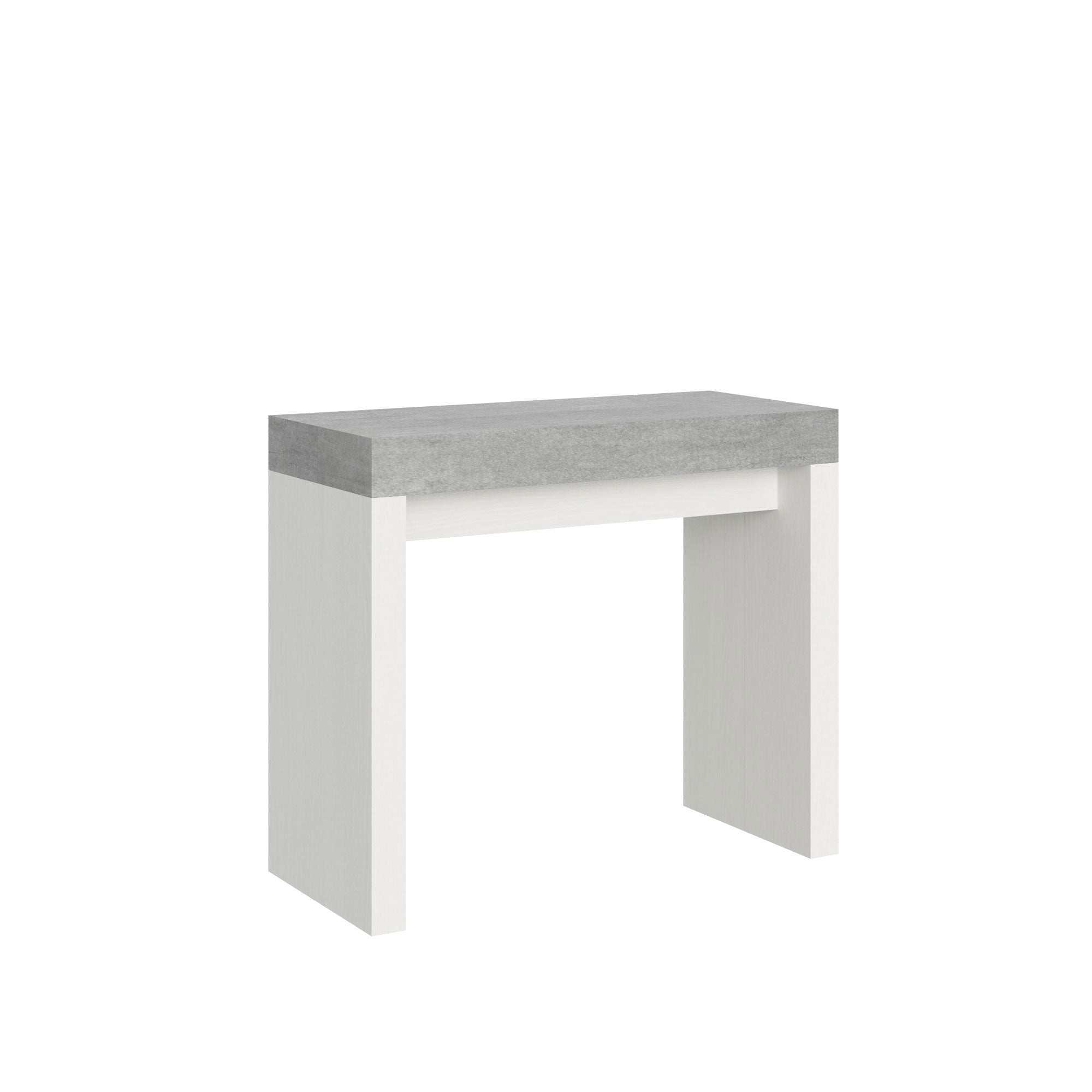 Roxell Mix piano Cemento gambe Bianco Frassino