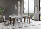 Spimbo Mix piano Bianco Frassino gambe Noce