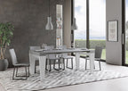 Spimbo Mix piano Cemento gambe Bianco Frassino