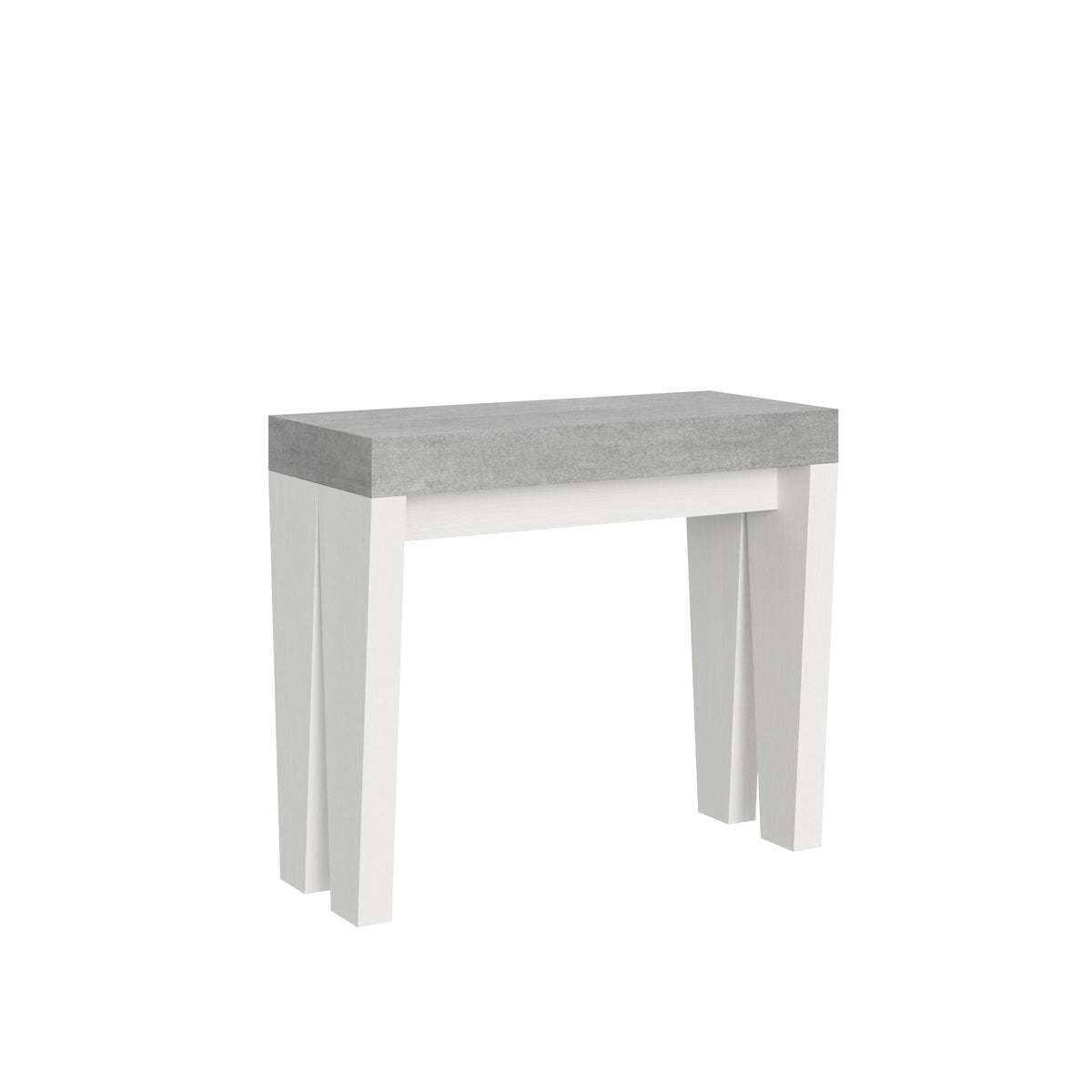 Spimbo Mix piano Cemento gambe Bianco Frassino