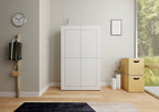 Credenza Alta Elios 4 Ante - Bianco Lucido