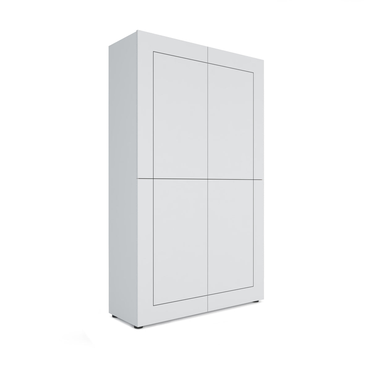 Credenza Alta Elios 4 Ante - Bianco Lucido