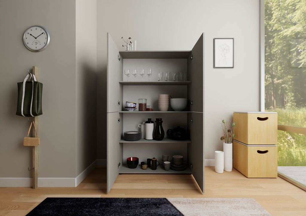 Credenza Alta Elios 4 Ante - Cashmere