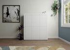 Credenza Alta Elios 5 Ante e 3 Cassetti - Bianco Lucido