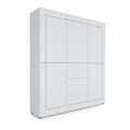Credenza Alta Elios 5 Ante e 3 Cassetti - Bianco Lucido
