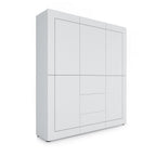 Credenza Alta Elios 5 Ante e 3 Cassetti - Bianco Lucido